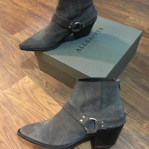 All Saints Marley suede boot